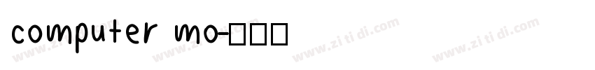 computer mo字体转换